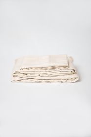 Omne Sleep 4-Piece Cream Microplush and Bamboo Flex Head King Hypoallergenic Sheet Set