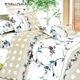 Blancho Bedding - [Palace Wall] 100% Cotton 4PC Duvet Cover Set (Full Size)(Comforter not included)