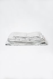 Omne Sleep 4-Piece Pewter Microplush and Bamboo Flex Head California King Hypoallergenic Sheet Set