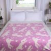 Unicorn Blanket Fleece Throw Over Twin Bed Blanket for Girls Kids Adult Baby Bed Couch Soft Plush Sofa Warm Soft Throw Blanket White Stars and Unicorn