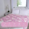 Unicorn Blanket Fleece Throw Over Twin Bed Blanket for Girls Kids Adult Baby Bed Couch Soft Plush Sofa Warm Soft Throw Blanket White Stars and Unicorn