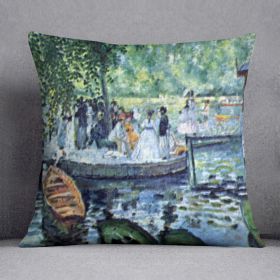 La Grenouillere1 by Renoir Cushion (Insert: With Insert, size: 16" X 16")