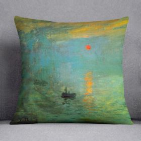 Sunrise by Monet Cushion (Insert: With Insert, size: 14" X 14")