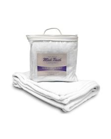Alpine Fleece 8722 Mink Touch Luxury Baby Blanket (Color: White, size: OS)