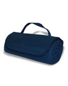 Alpine Fleece 8718 Fleece Roll Up Blanket (Color: NAVY, size: OS)