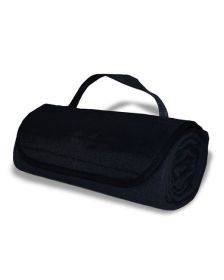 Alpine Fleece 8718 Fleece Roll Up Blanket (Color: Black, size: OS)