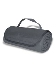 Alpine Fleece 8718 Fleece Roll Up Blanket (Color: Gray, size: OS)