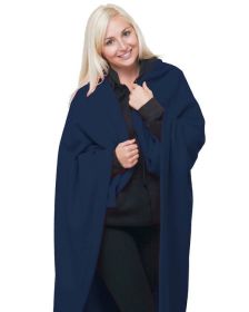 Bayside BA9000 Polyester Stadium Fleece Blanket (Color: NAVY, size: OS)