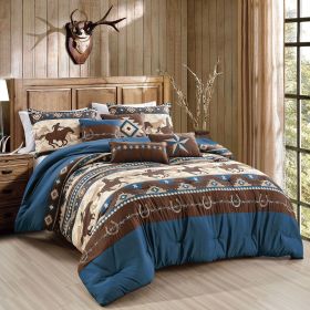 Magna 7 Pieces Comforter Set (size: QUEEN)